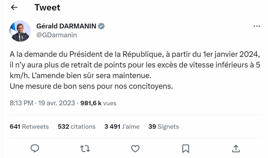 tweet gerald darmanin