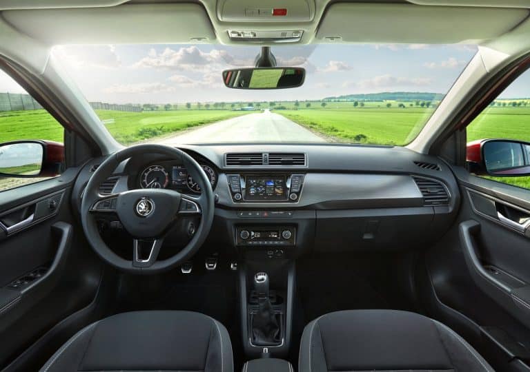 Zoom sur linterieur de la Skoda Fabia