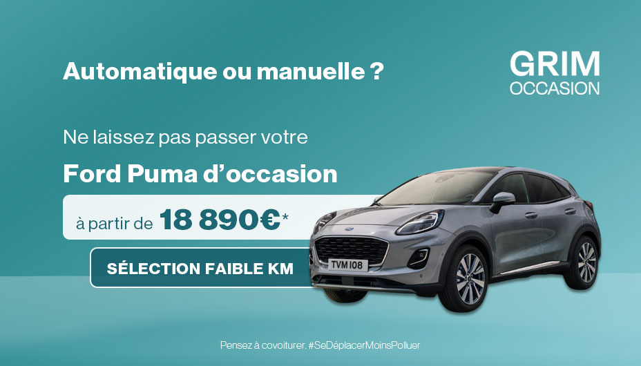 offre ford puma faible km occasion