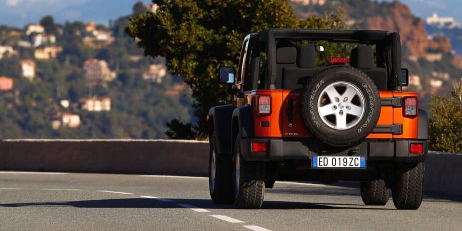 Jeep Wrangler roue de secours